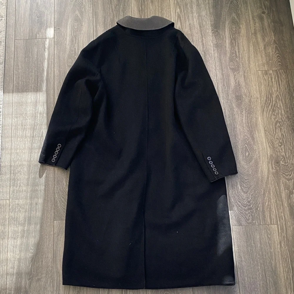 J. Crew - Black Wool Pea Coat - Size 3X - Picture 7 of 8